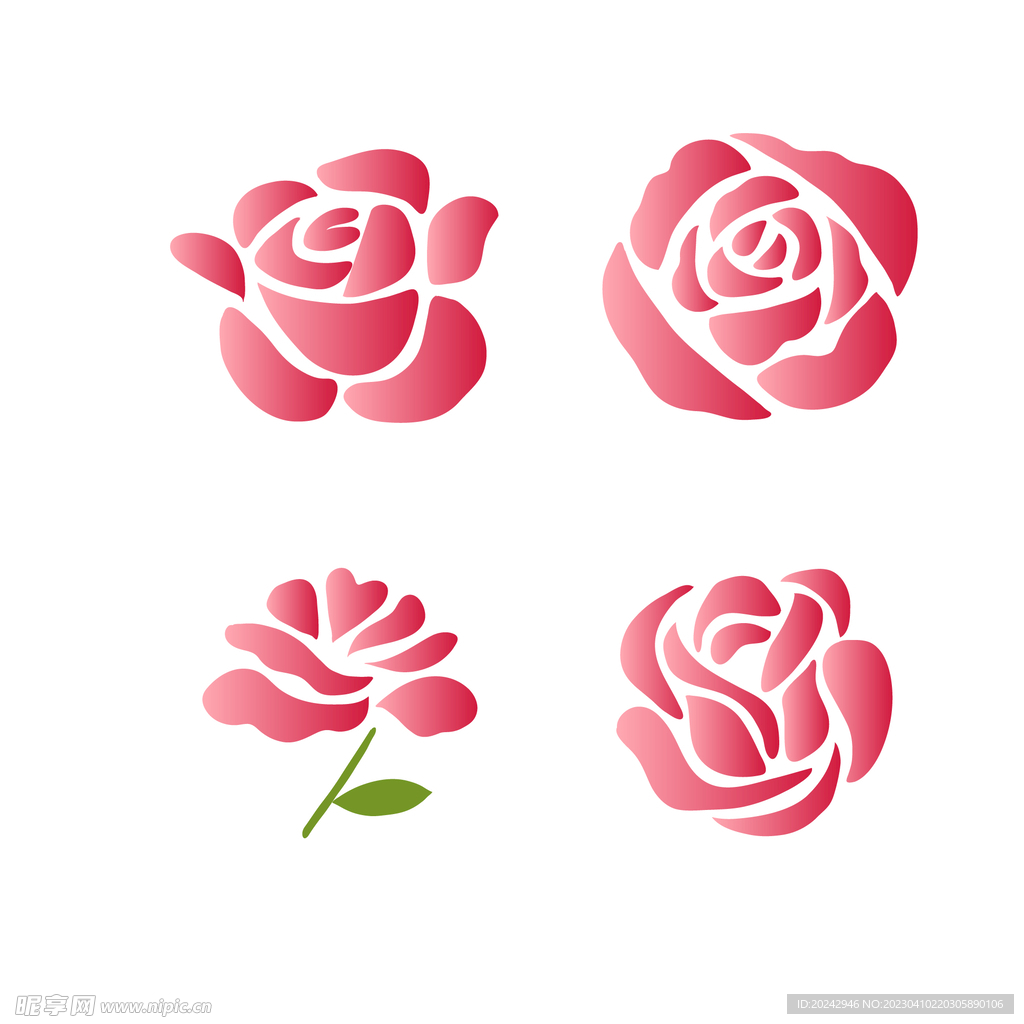 玫瑰花图案