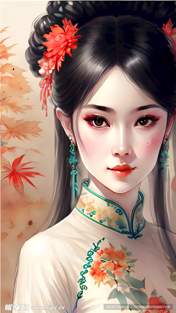 国风美女插画