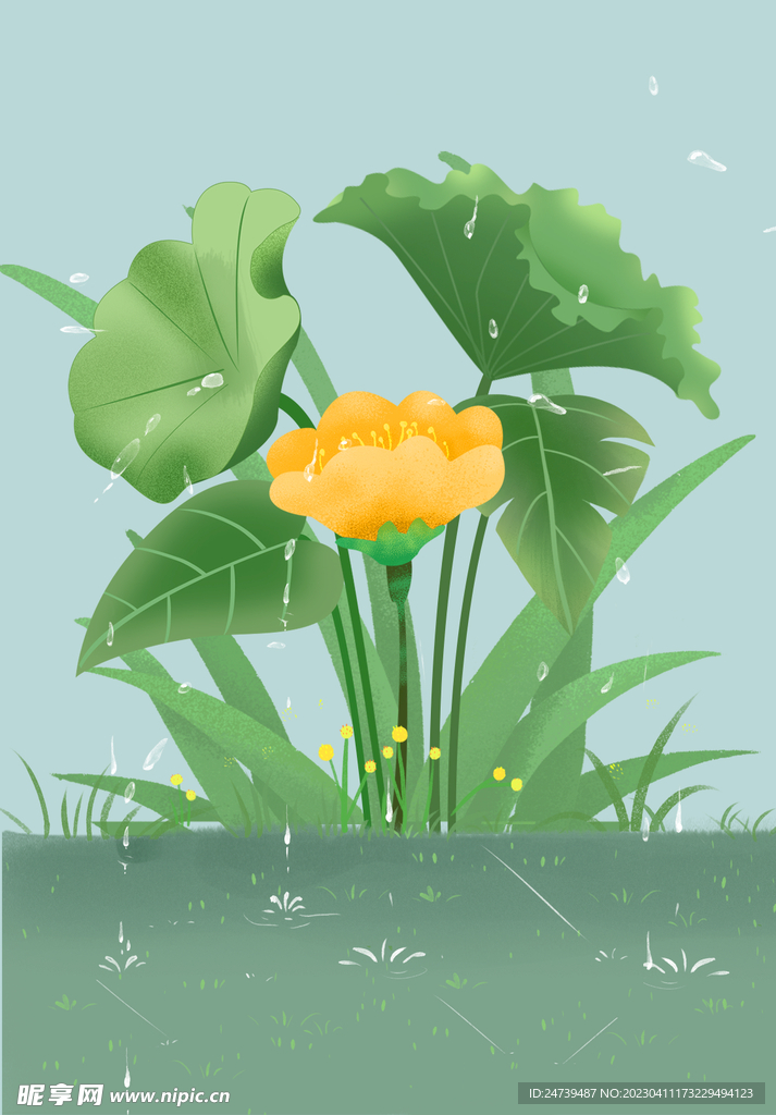 谷雨素材