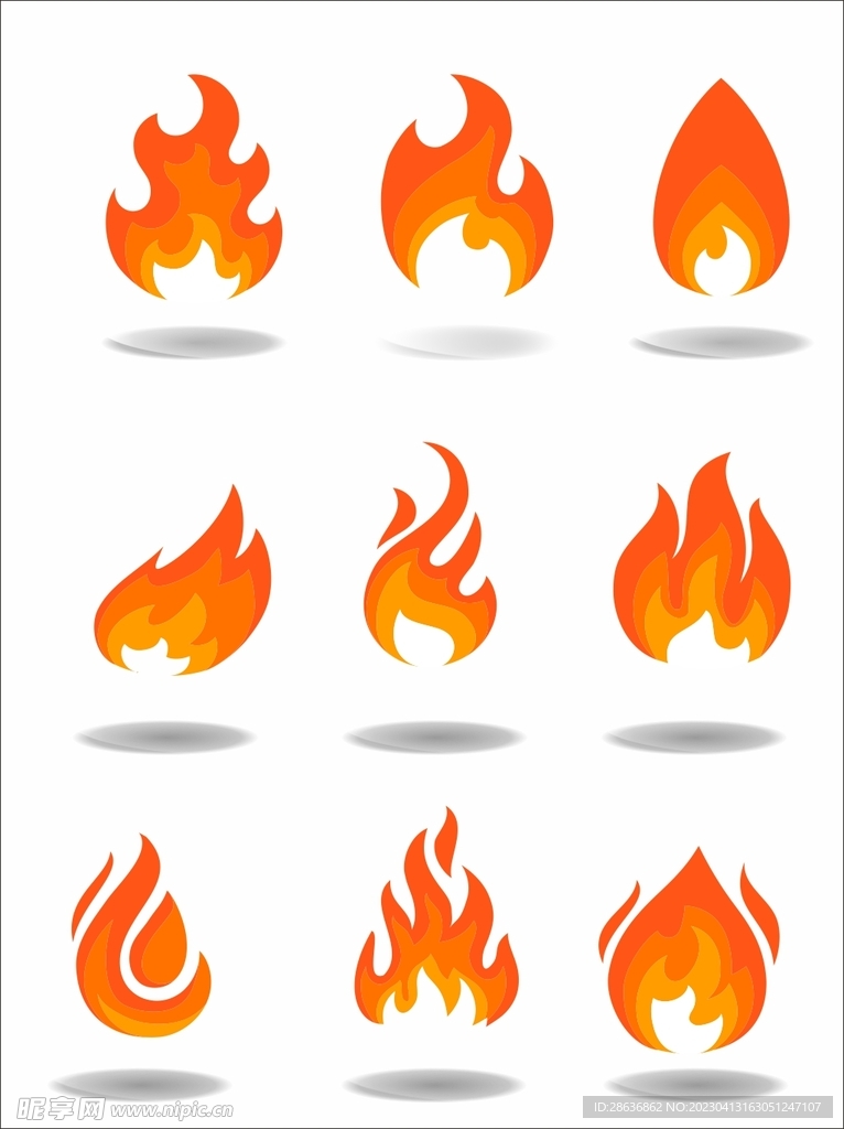 红色火焰图标