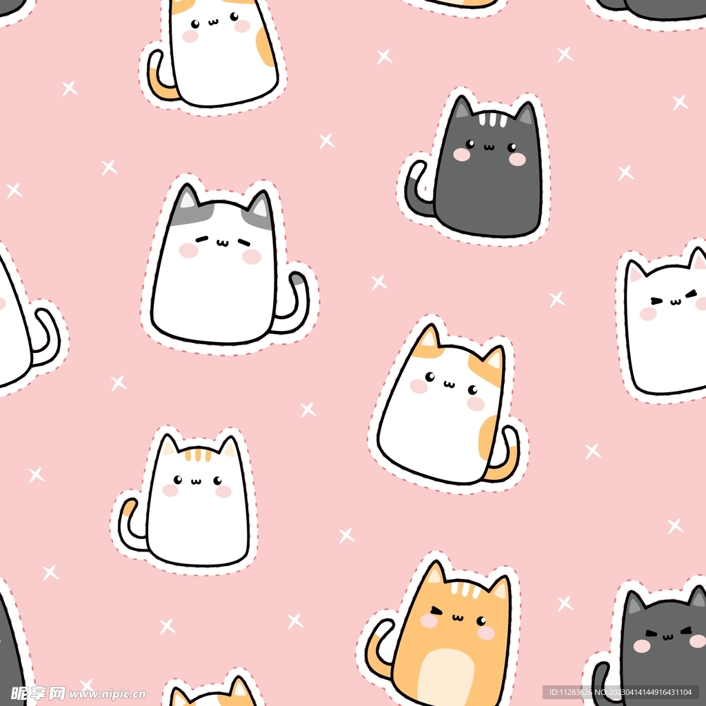 可爱猫咪图案