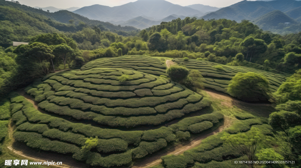 茶园春色