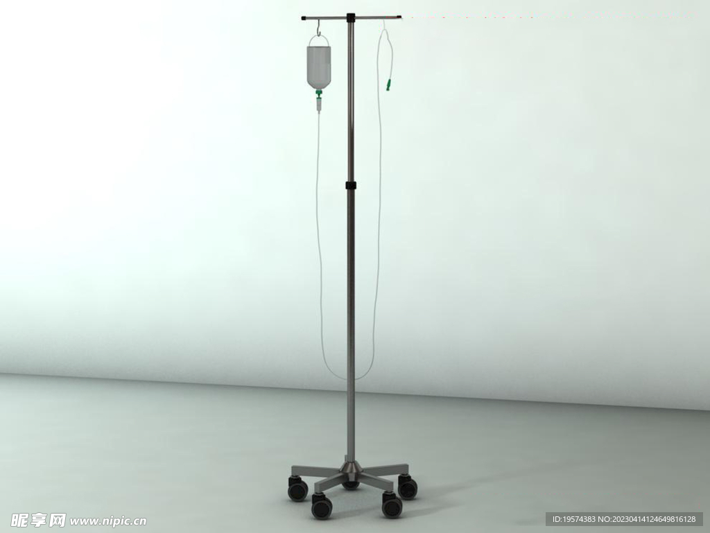 C4D模型输液架