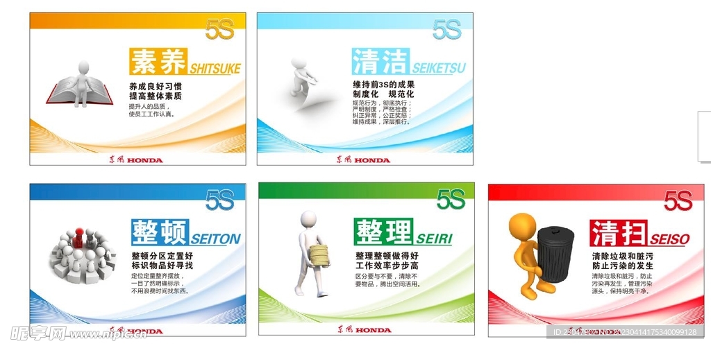 汽车售后车间5S吊旗