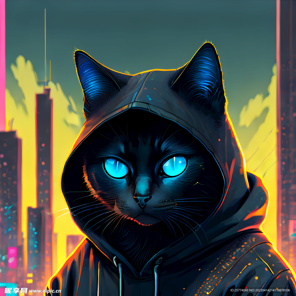 猫插画