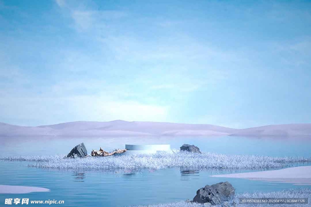 C4D模型海水
