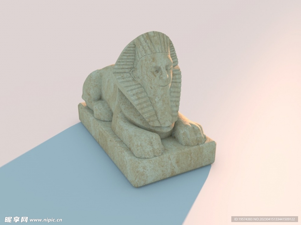 C4D模型狮身人面兽