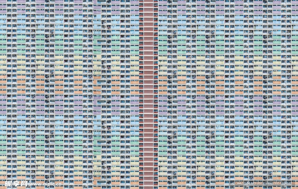 粉彩色建筑