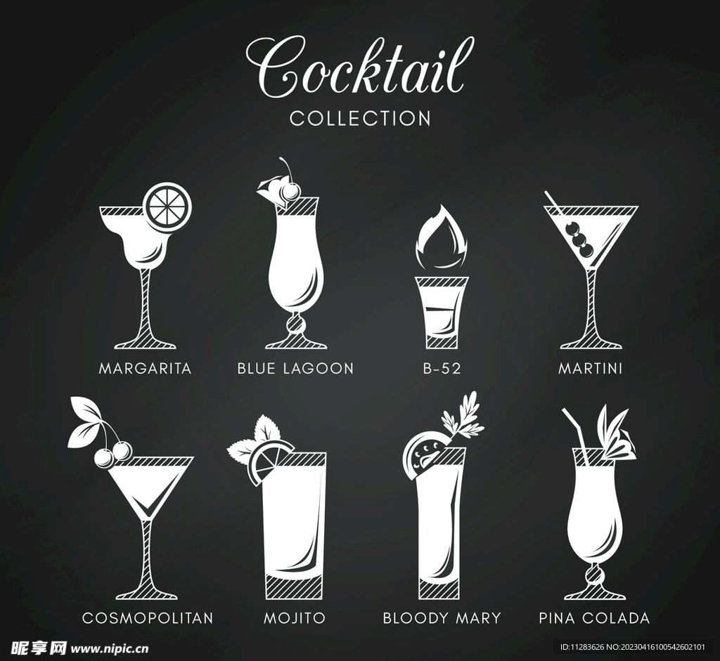 鸡尾酒玻璃杯