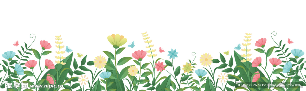 花丛插画