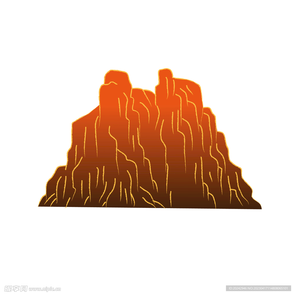  山 