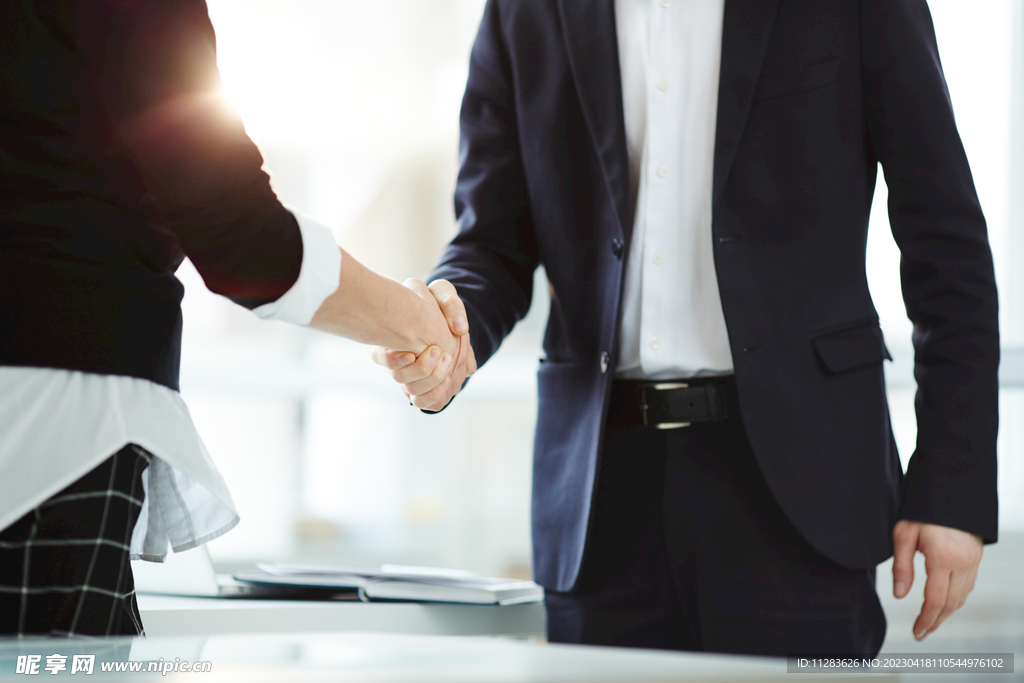 握手商务素材