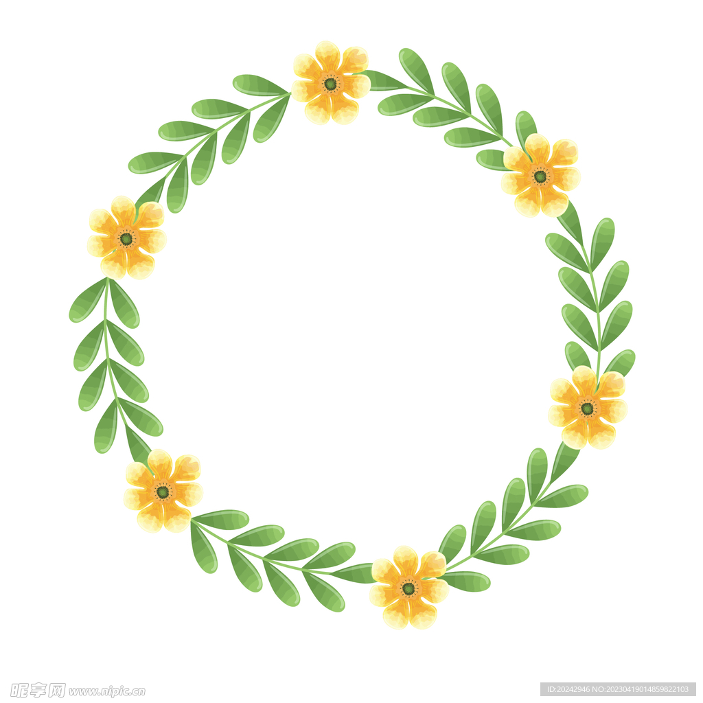 花环边框 