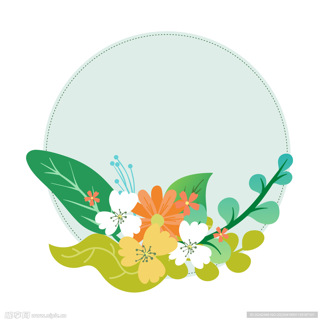 花朵边框