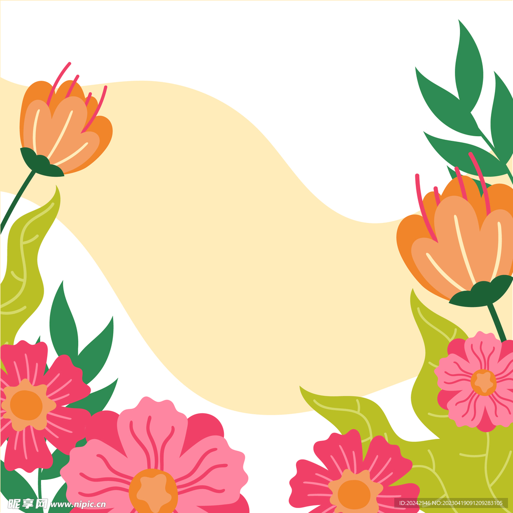 花朵边框