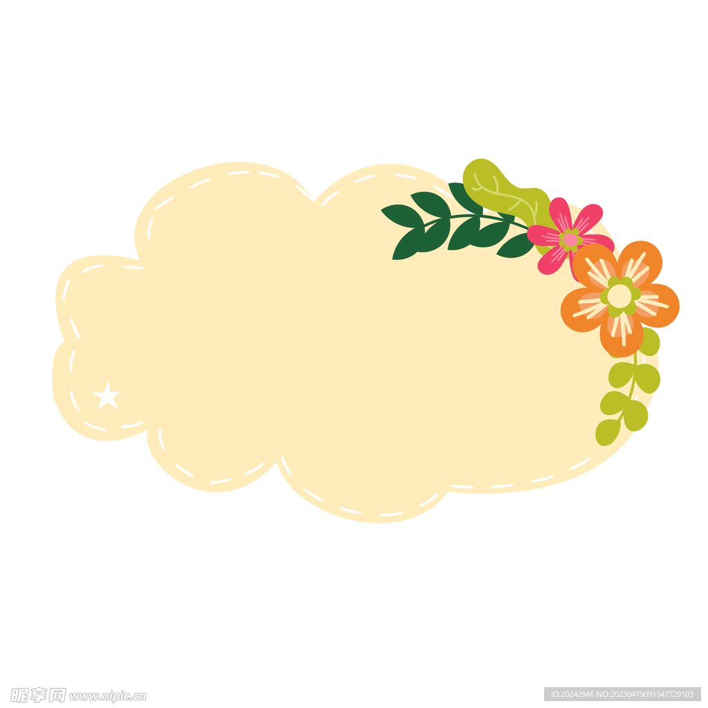  花朵边框 