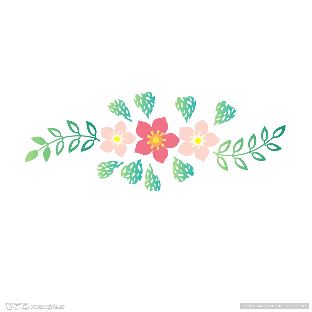  花朵花边