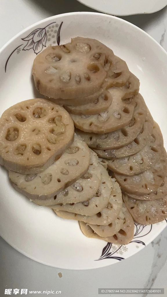 藕片夹肉 