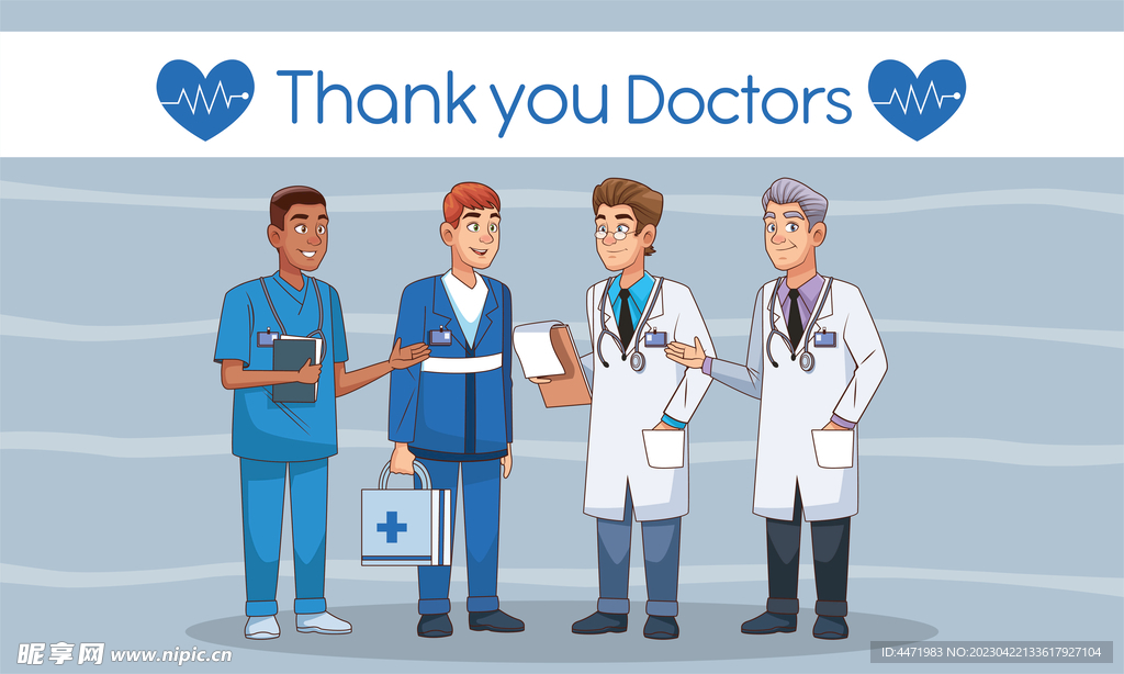医生插画 