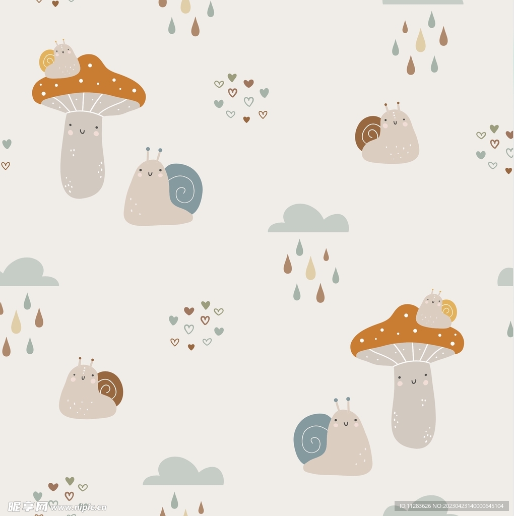 卡通蘑菇图案