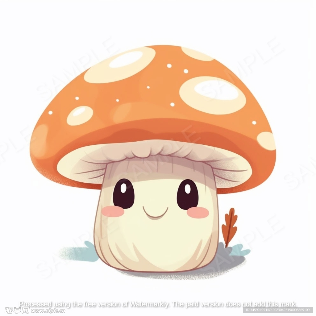 可爱的小蘑菇高清图片