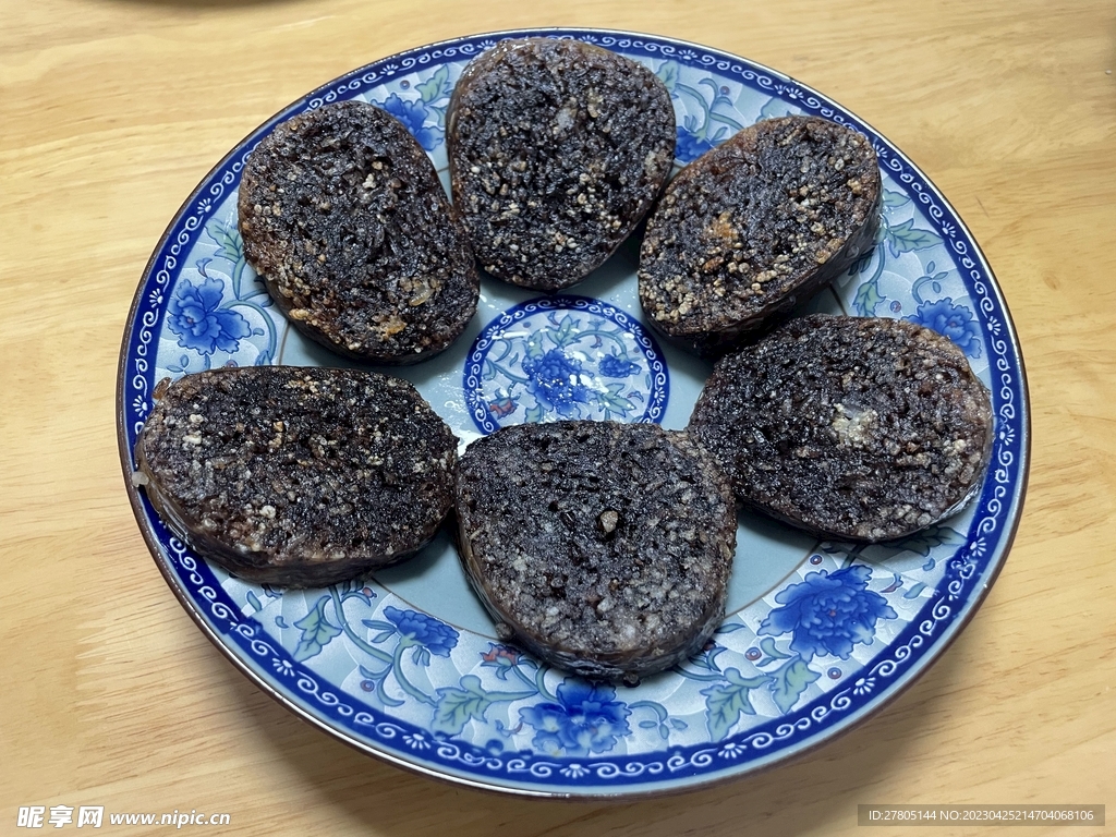 煎猪血肠