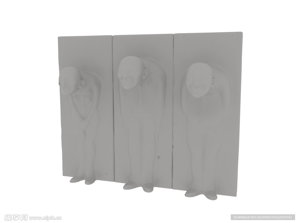 人物雕塑3d模型