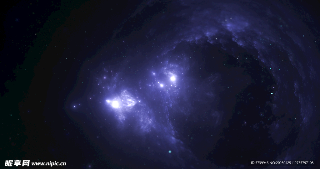 蓝色宇宙星空图片素材