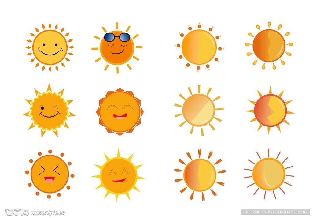 卡通太阳