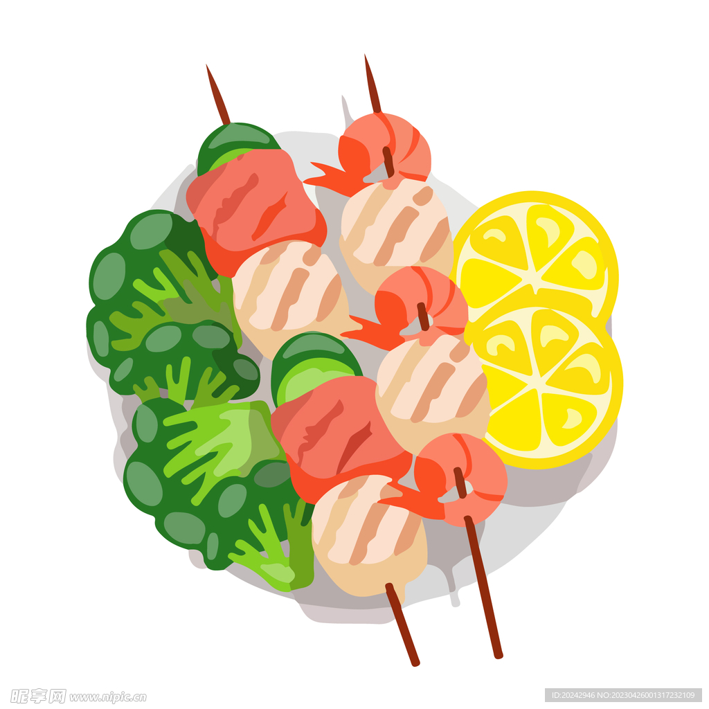 美食插画