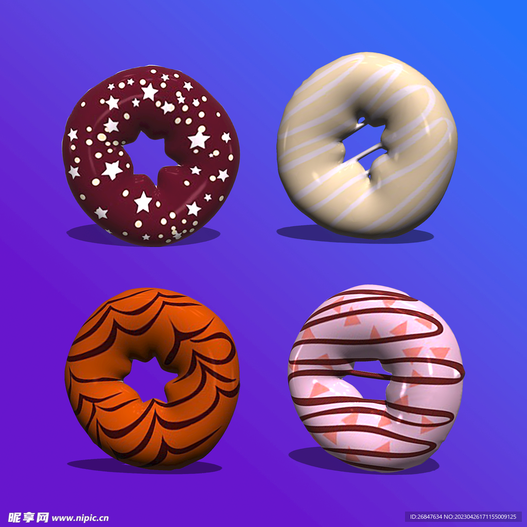 3D甜甜圈