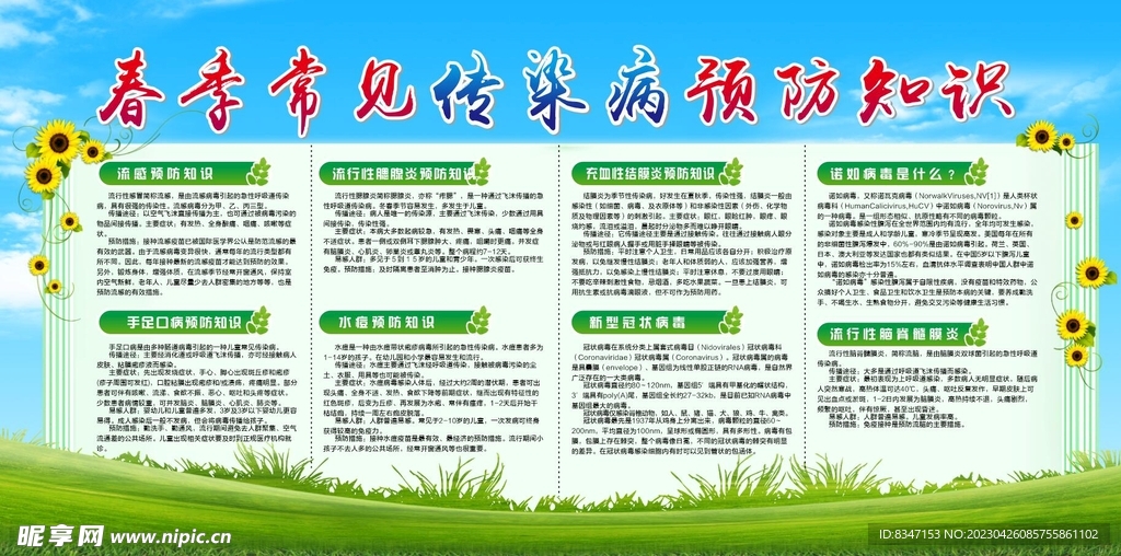 春季健康教育宣传栏