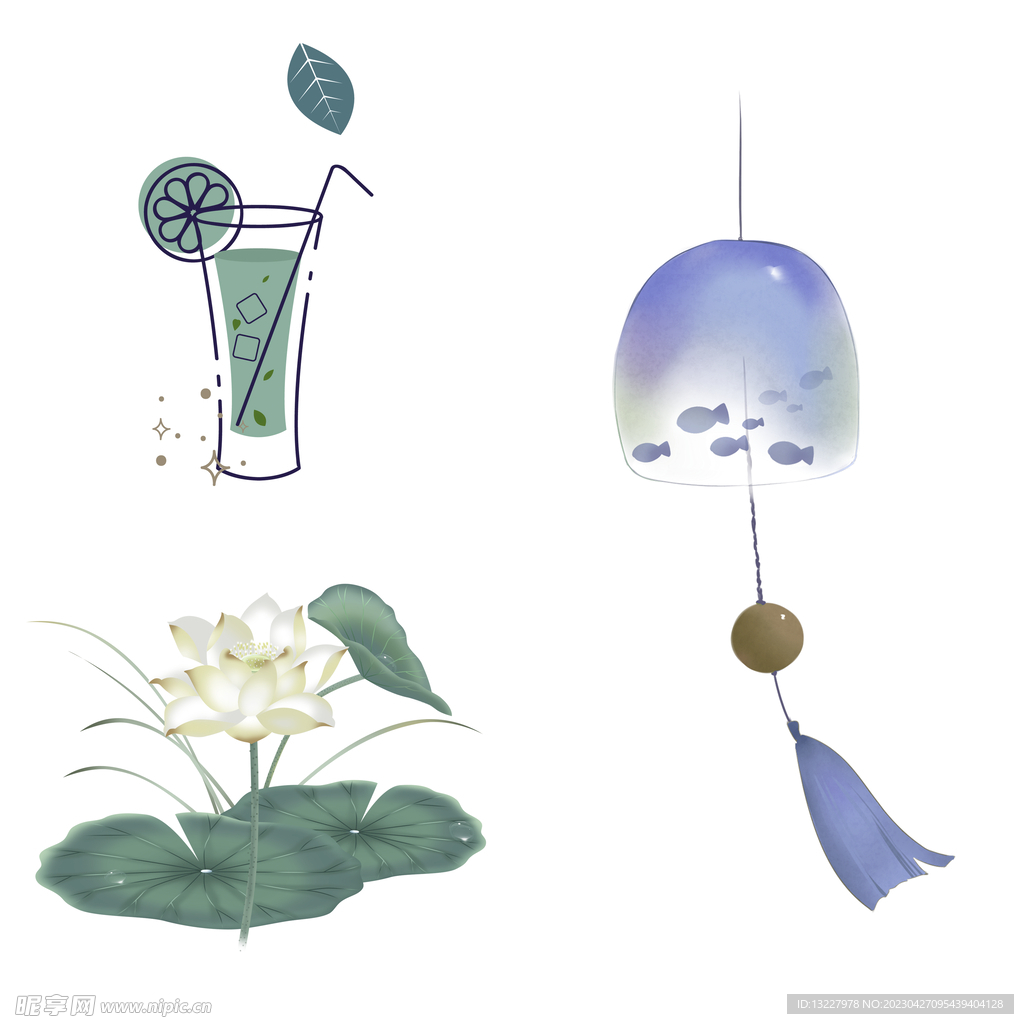 夏天夏季元素