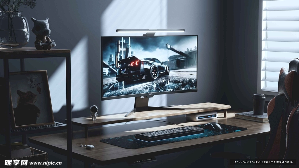 C4D模型电脑桌