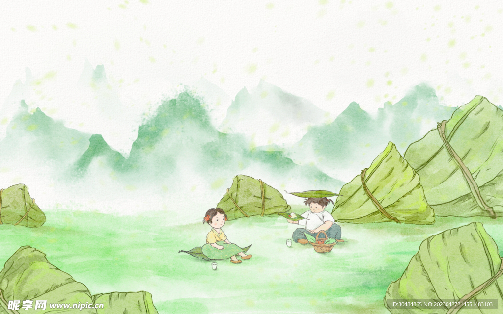 童趣夏天插画