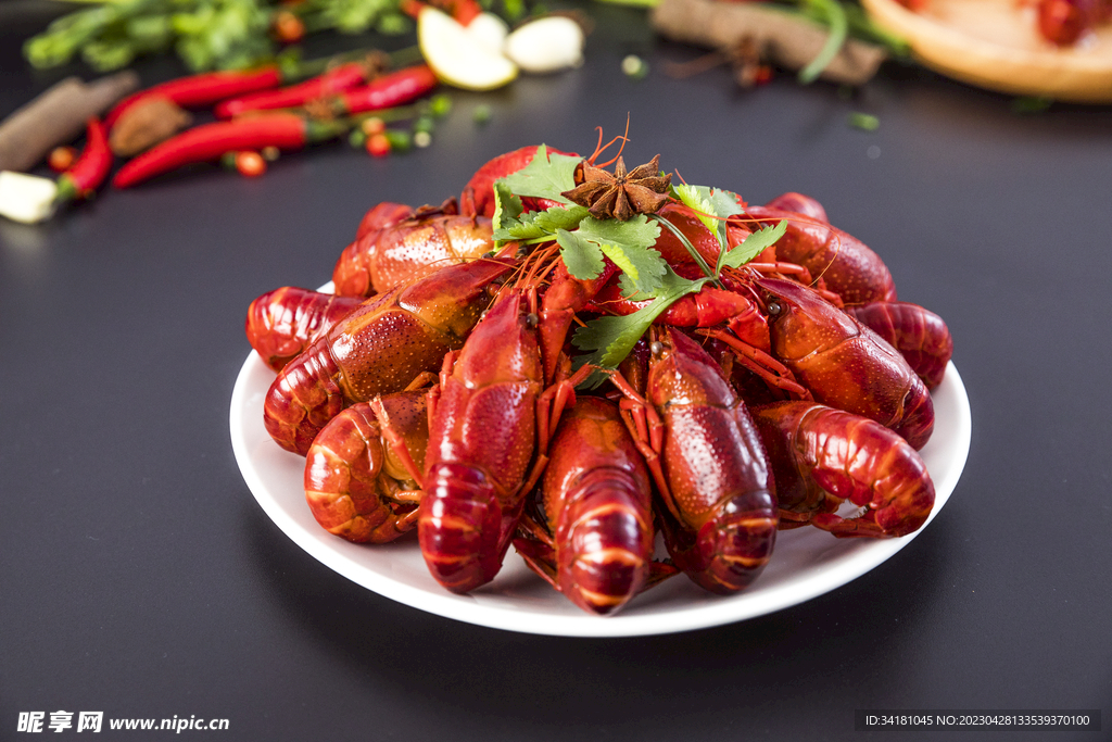 美食海鲜小龙虾