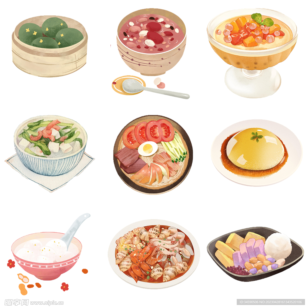 中华美食素材