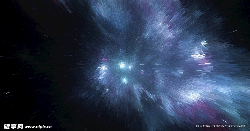 创意放射宇宙星空