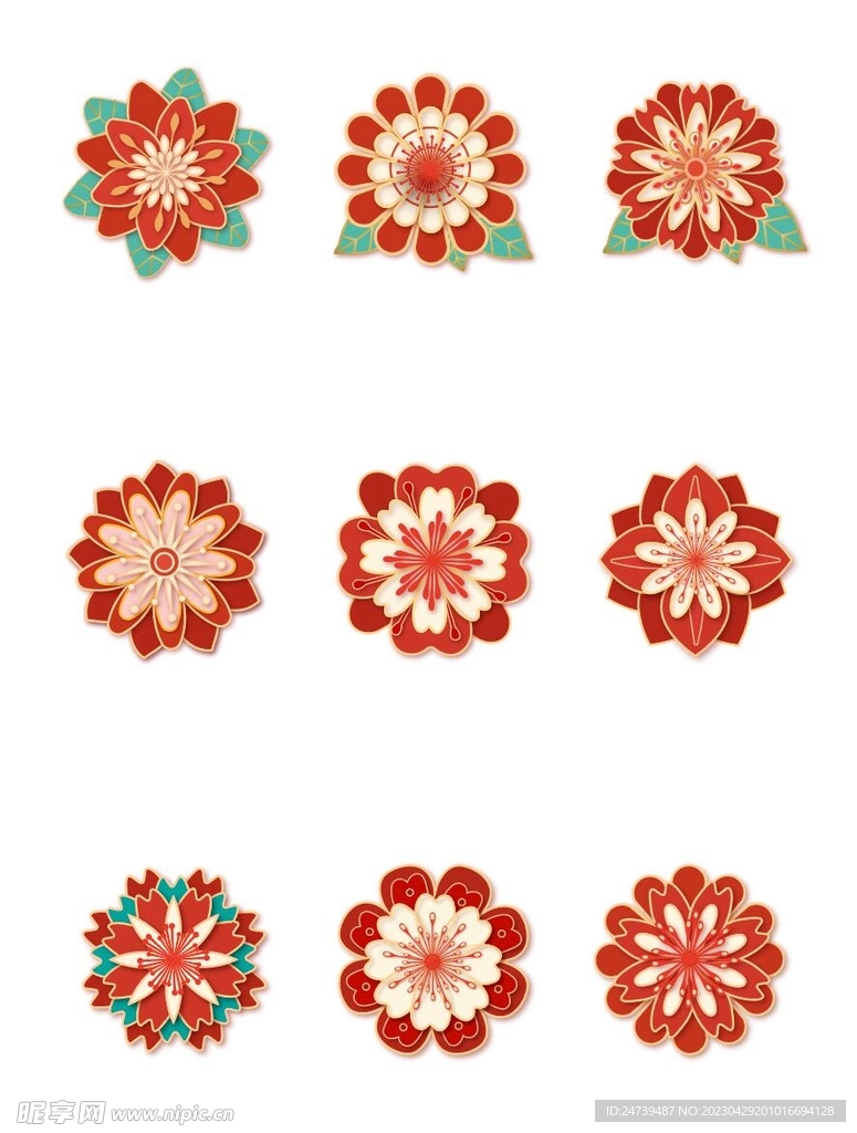 国潮花朵
