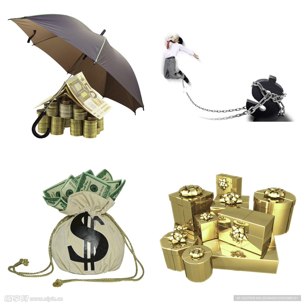金融金币钱财素材