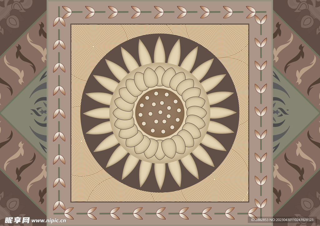 莫高窟敦煌藻井图案图片