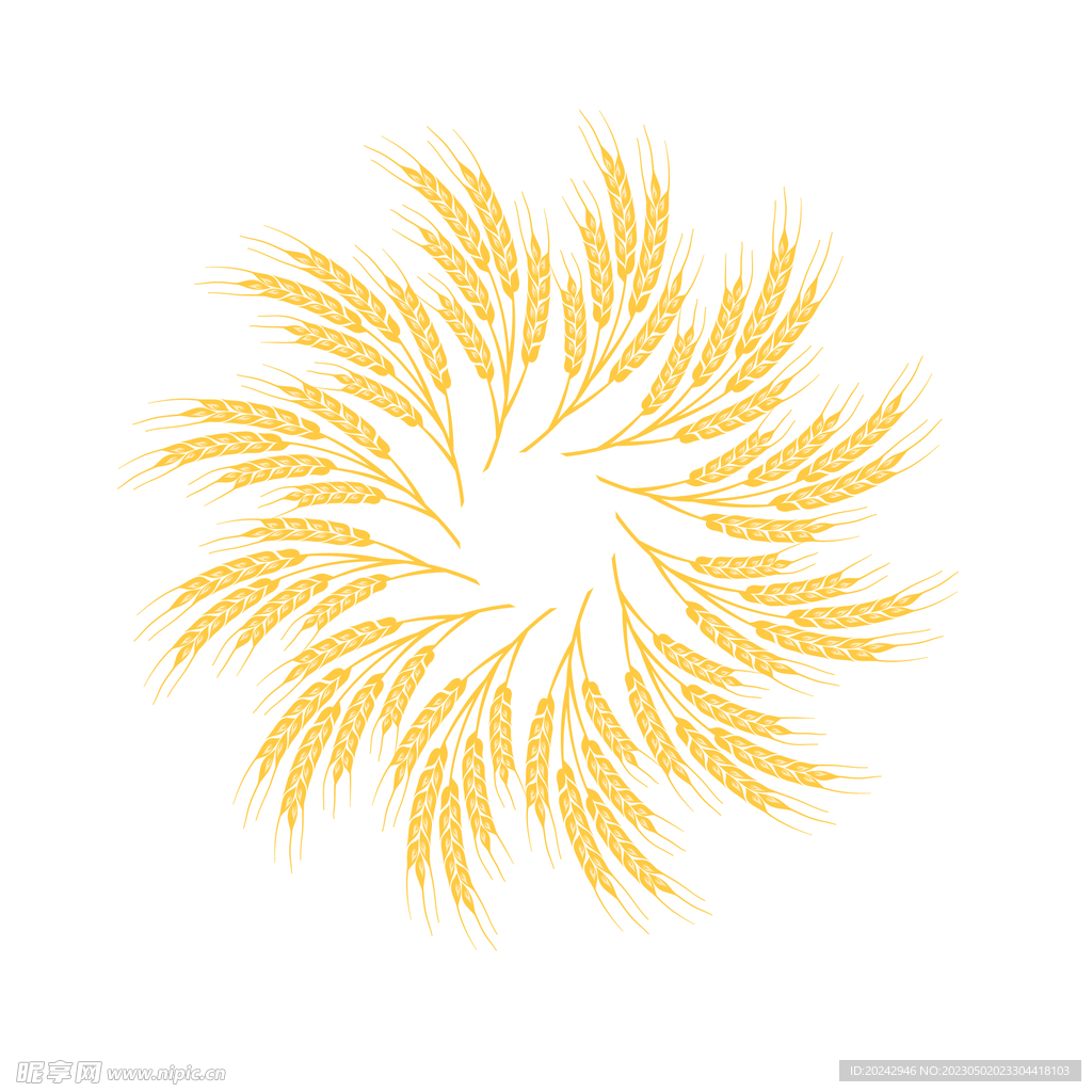麦穗插画  