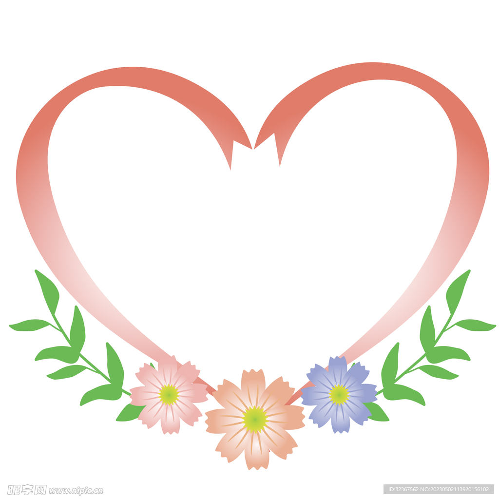 花装饰边框 花