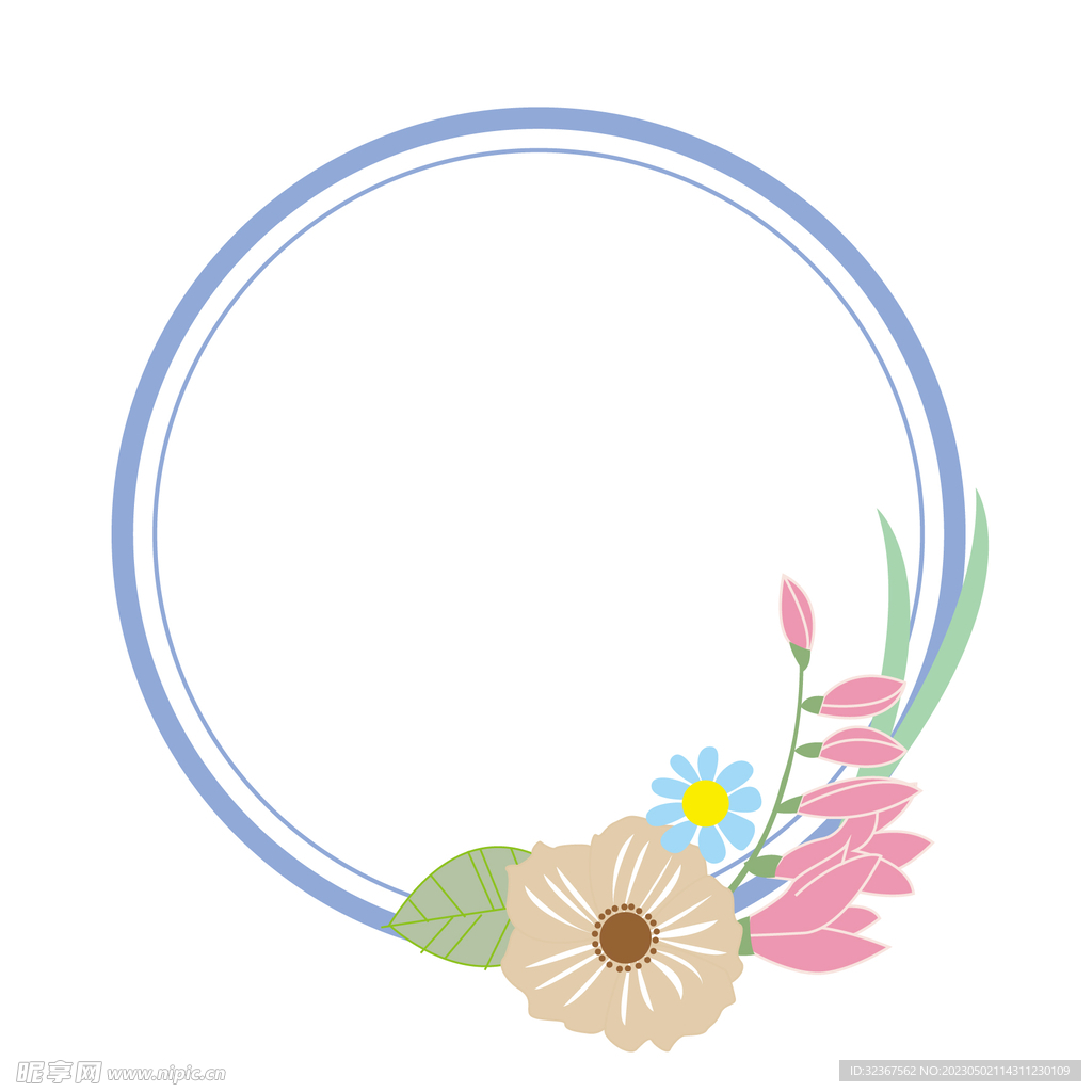 花装饰边框