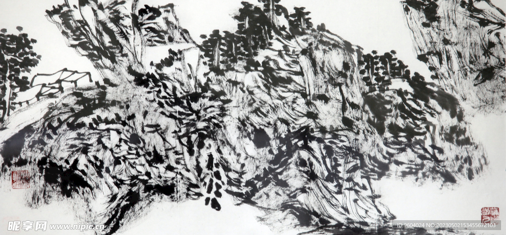 郭洪亮国画山水横幅