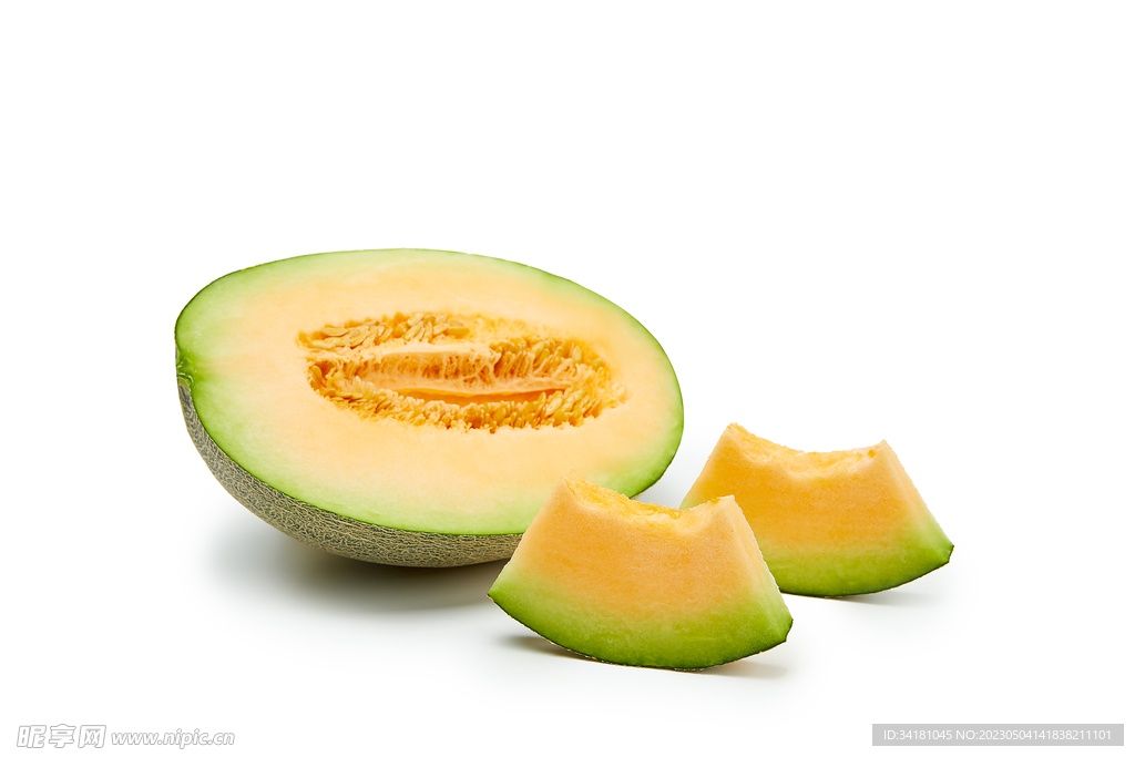 白底极简哈密瓜