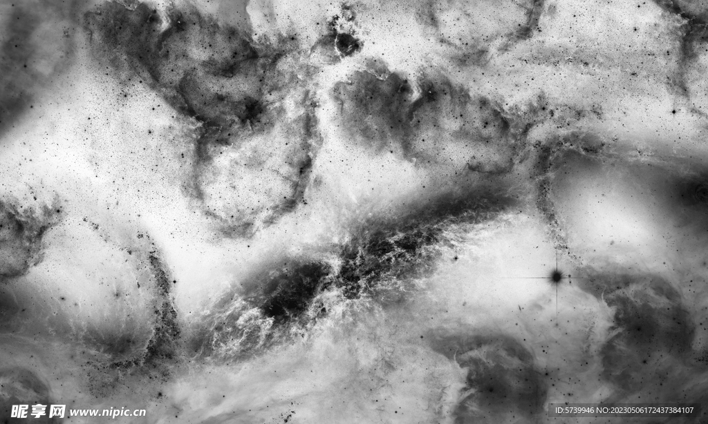 抽象黑白水墨大理石纹素材