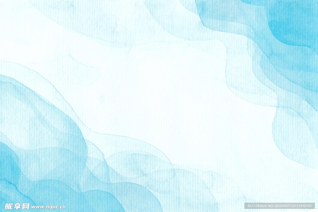 蓝色水彩背景
