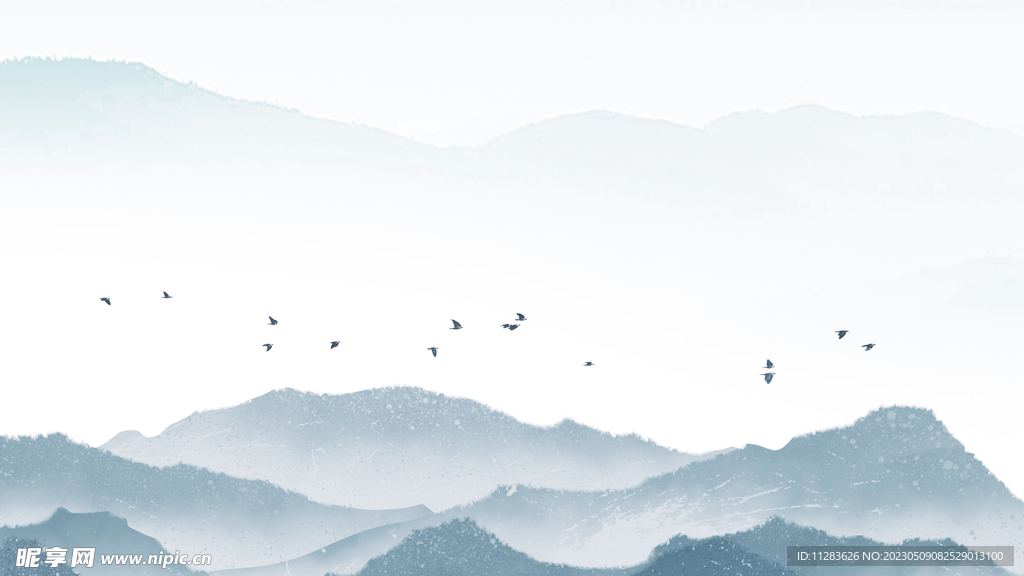 水墨山水背景