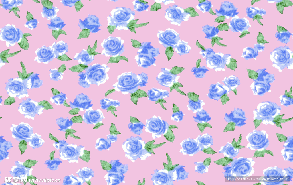 玫瑰花 彩色花 手绘花